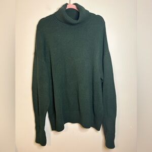 Women’s Old Navy SoSoft Turtleneck Tunic Sweater-color “dark bottle”-size XL NWT